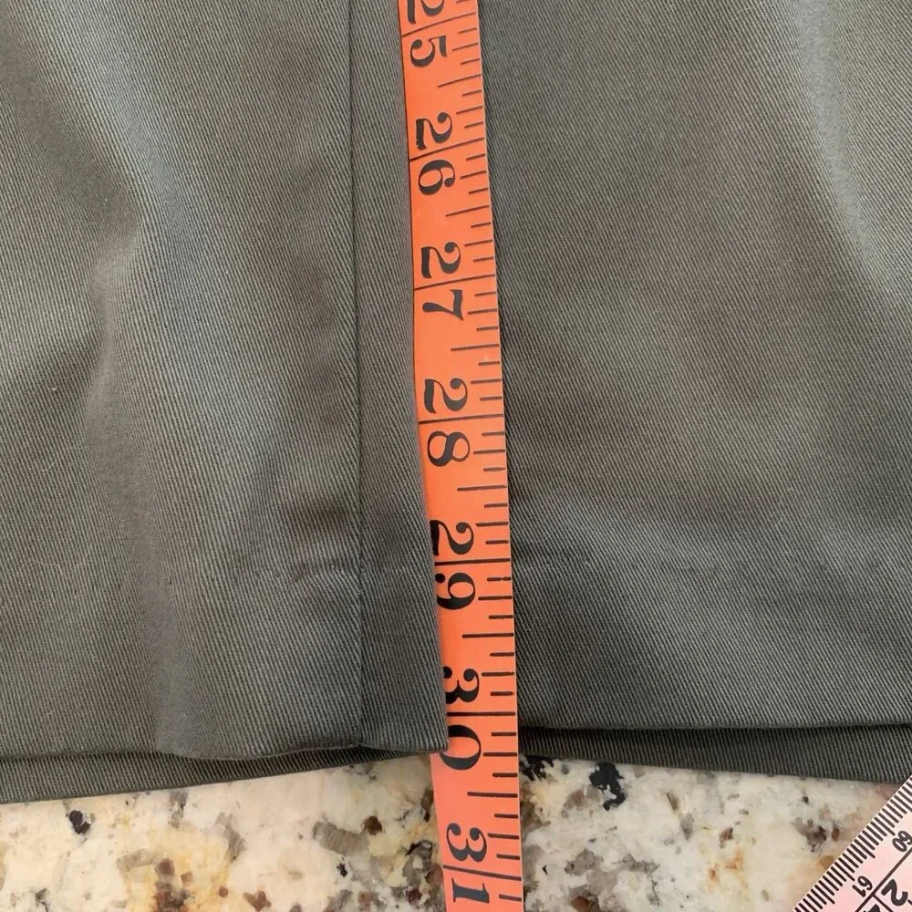 Dockers Pants Men 40x32 Dark Gray Straight Fit Business Casual Church Wedding
